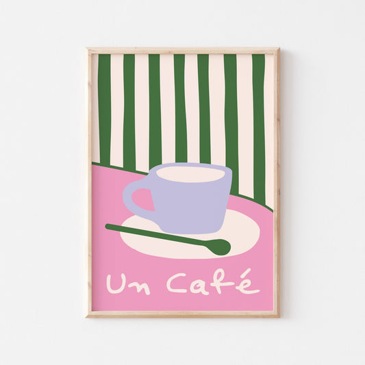 Un Cafe Art Print - Posterami