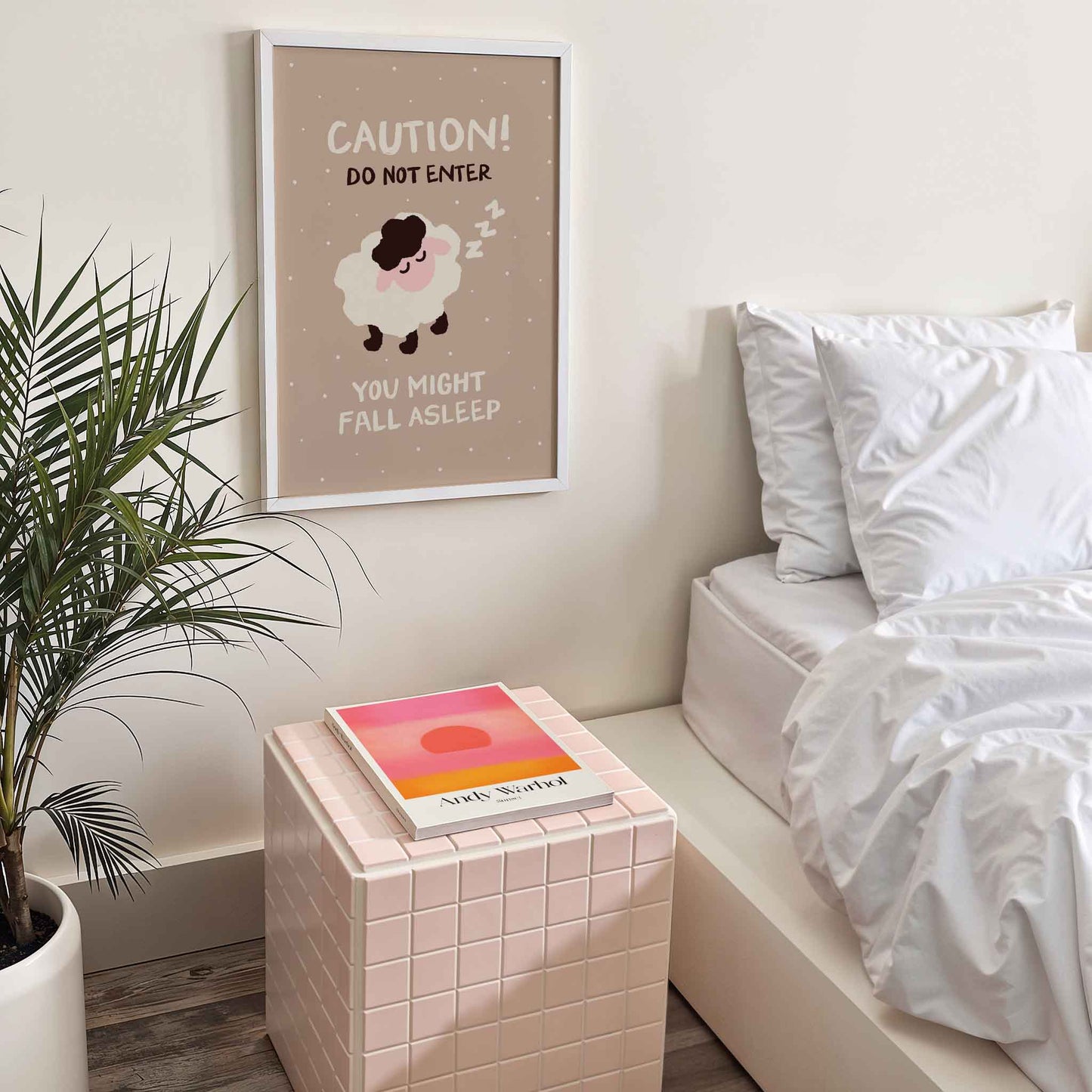 Caution! You Might Fall Asleep Art Print