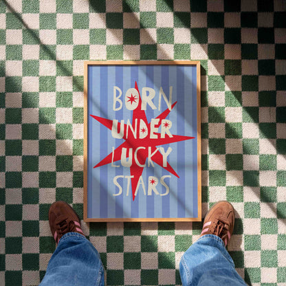 Born Under Lucky Stars Art Print