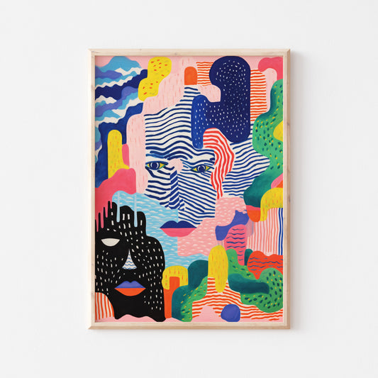 Colorful Art Print on Matte Textured Paper (50x70cm)