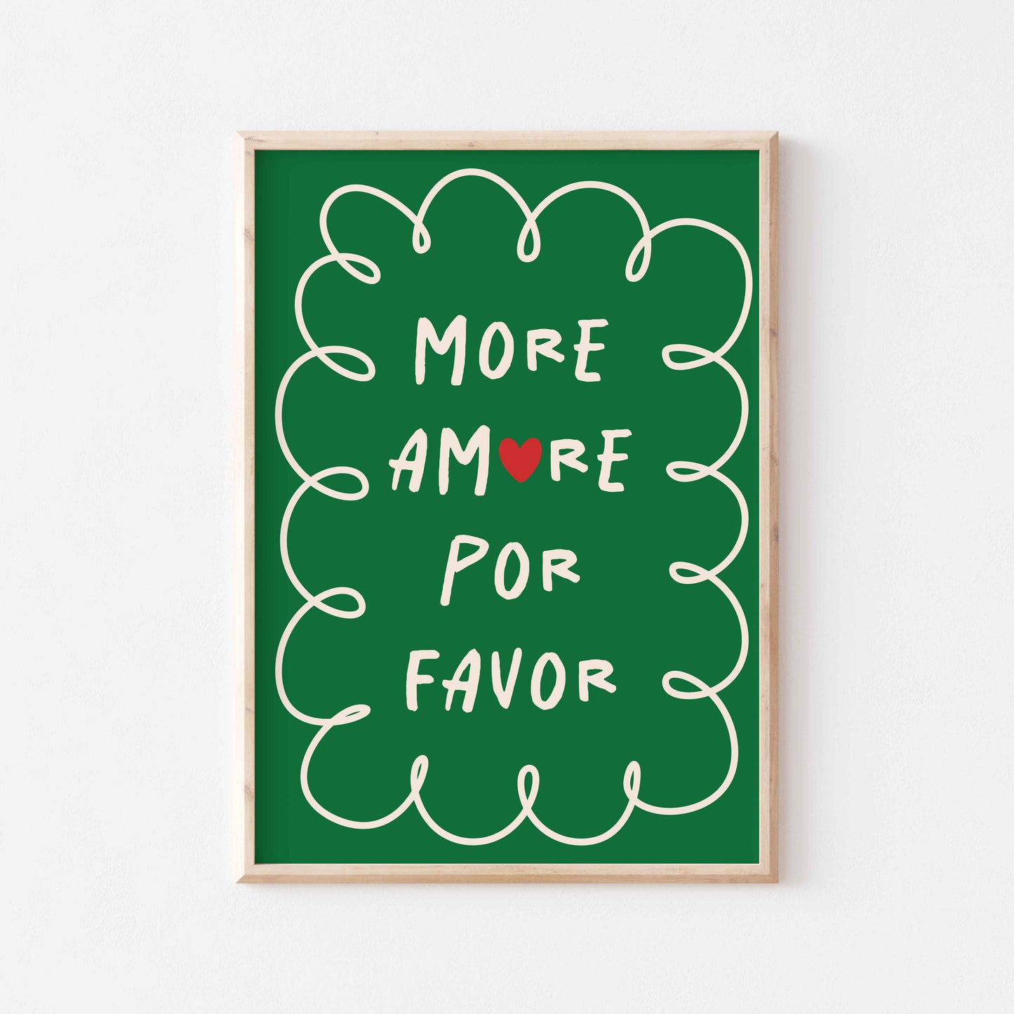 More Amore Por Favor Art Print