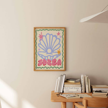 Ibiza Seashell Art Print