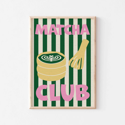 Matcha Club Art Print