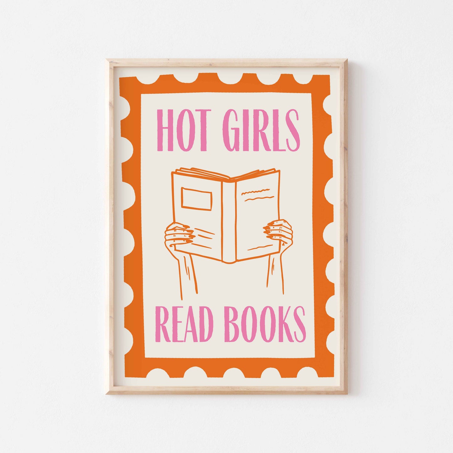 Hot Girls Read Books Art Print