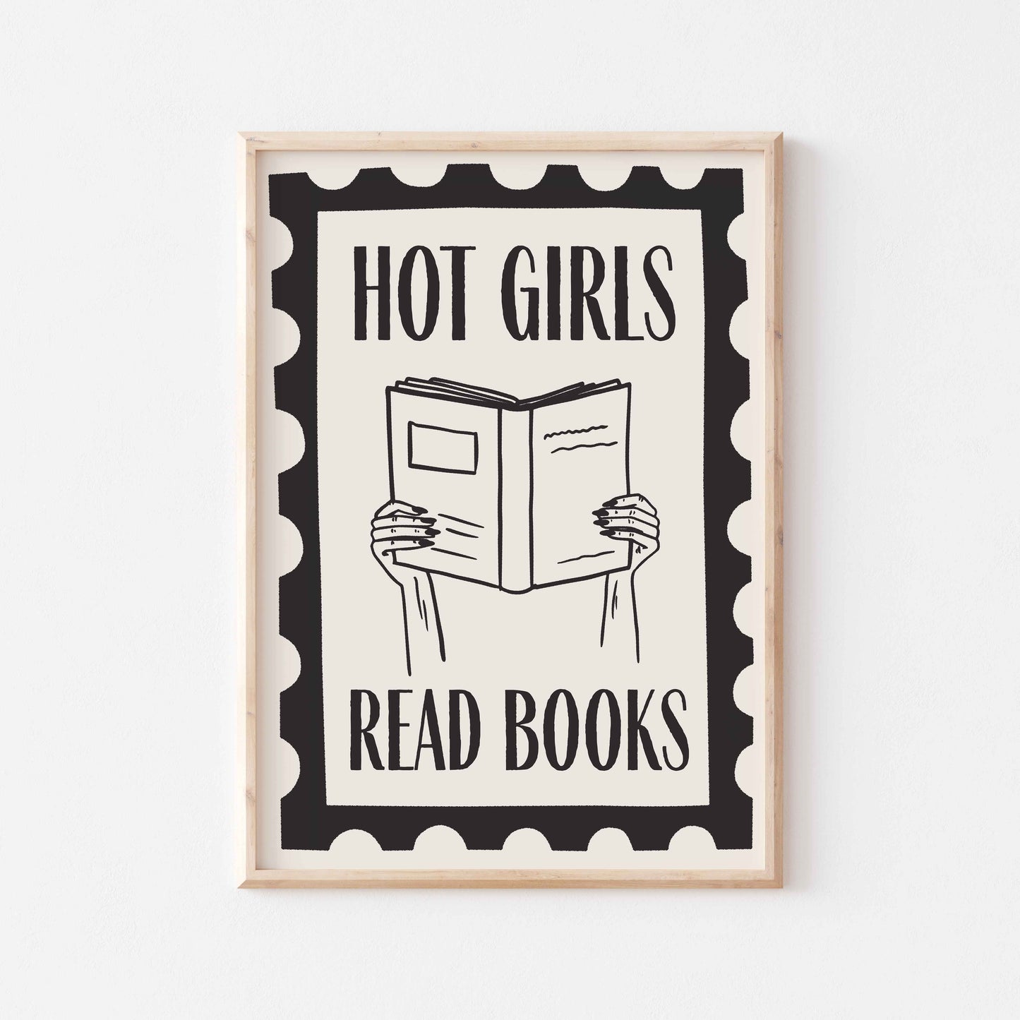 Hot Girls Read Books Art Print