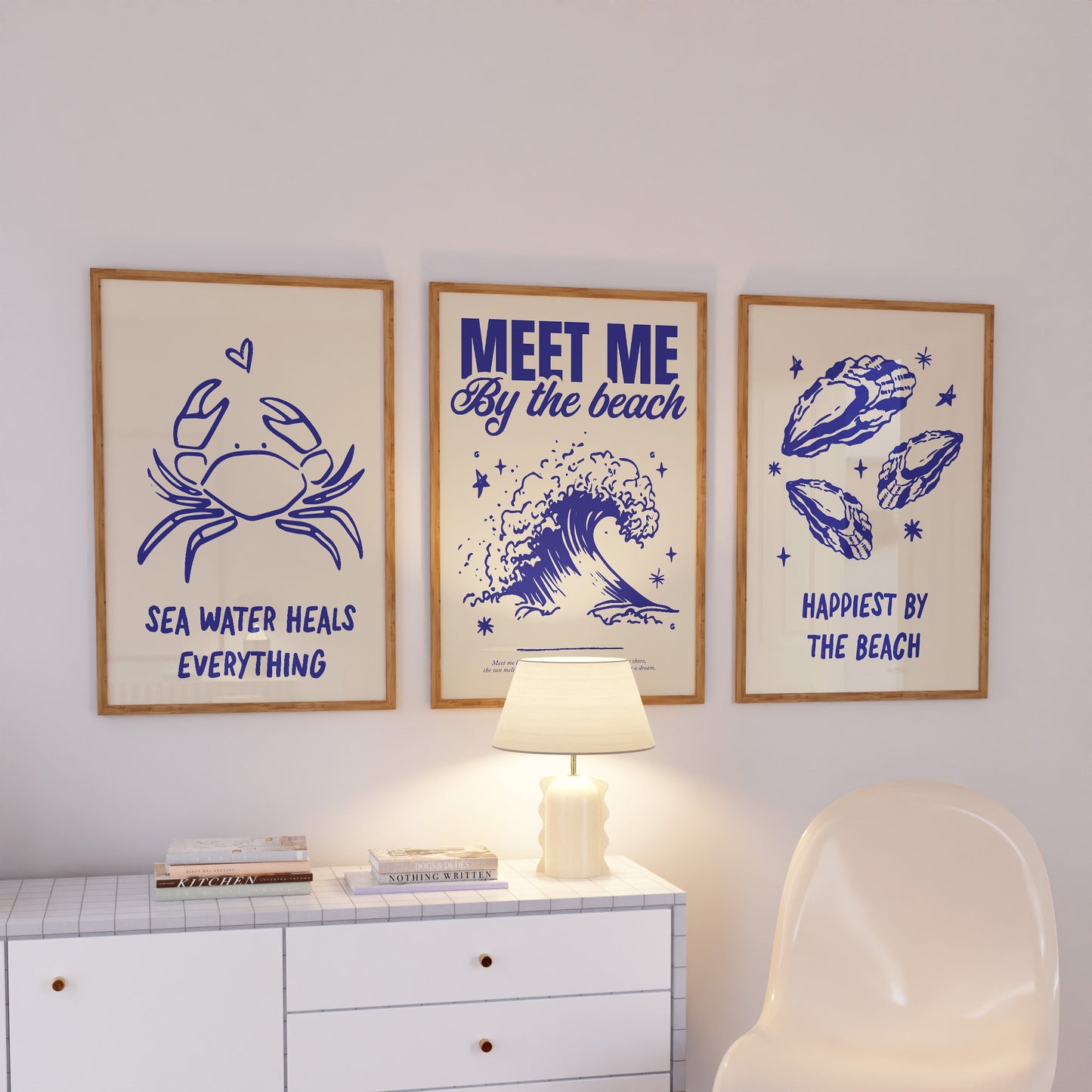 Beach Art Prints No. 10 Set of 3