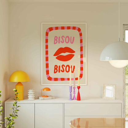 Bisou Bisou Art Print