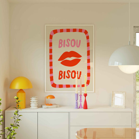 Bisou Bisou Art Print