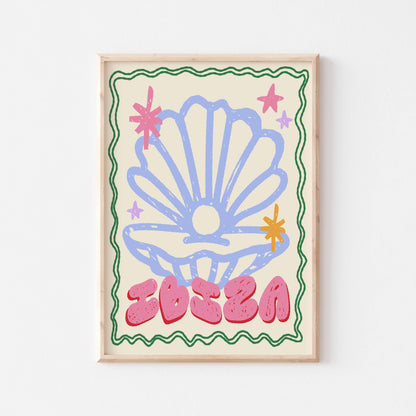 Ibiza Seashell Art Print