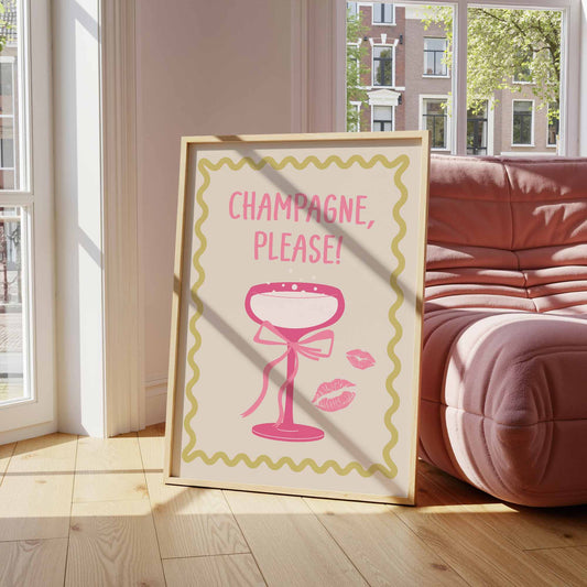 Champagne, s'il vous plaît ! Tirage d'art n° 2