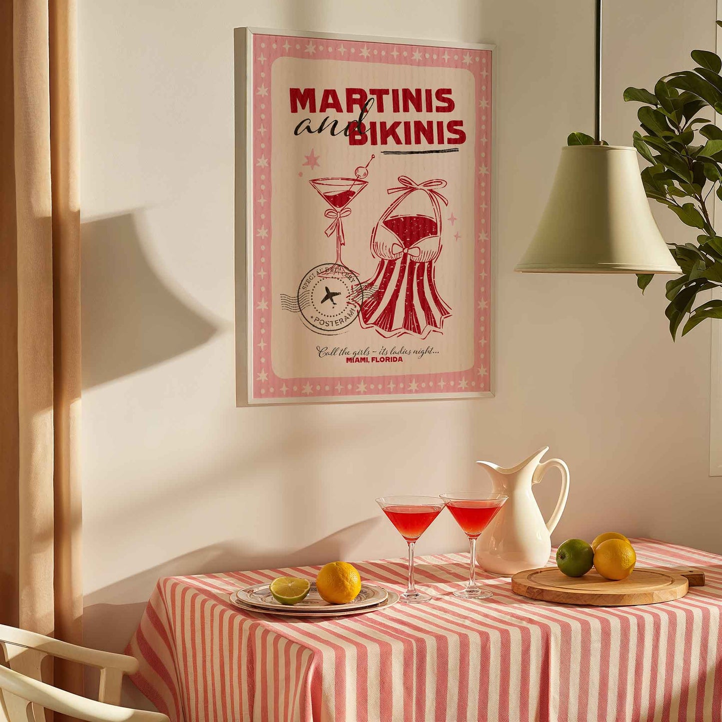 Martinis and Bikinis Art Print