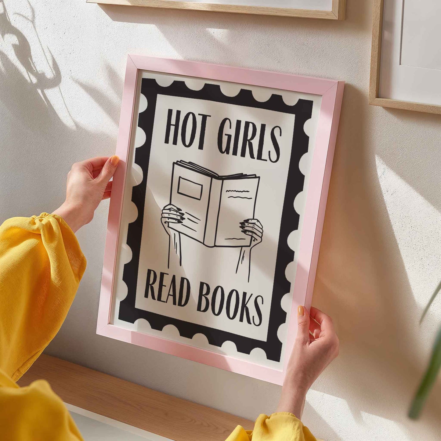Hot Girls Read Books Art Print
