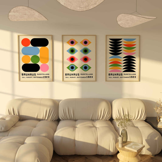 Bauhaus Print Set of 3 No. 19 - Posterami