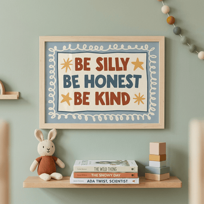 Be Honest Be Kind Art Print - Posterami