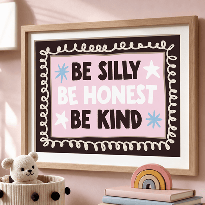 Be Honest Be Kind Art Print - Posterami