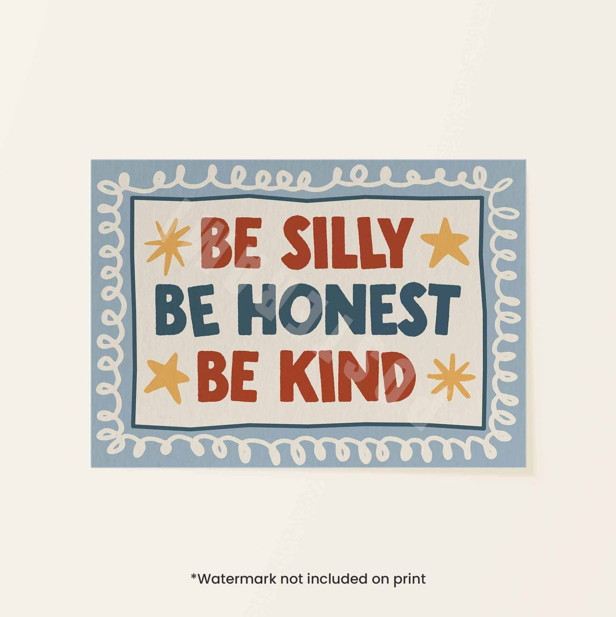 Be Honest Be Kind Art Print - Posterami