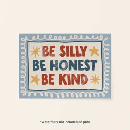 Be Honest Be Kind Art Print - Posterami