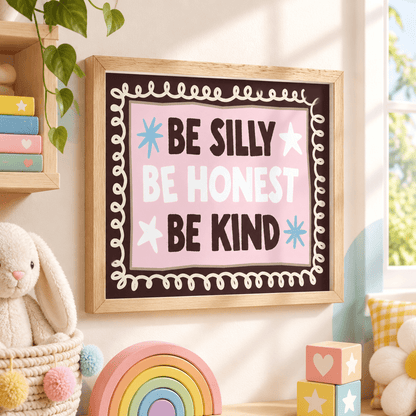 Be Honest Be Kind Art Print - Posterami