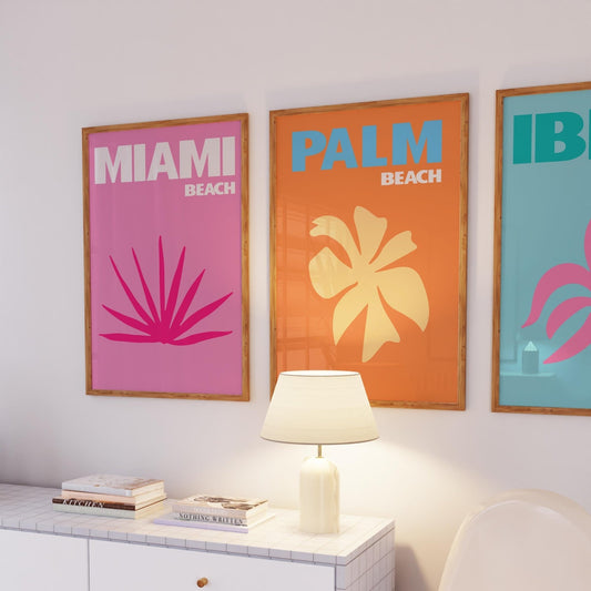 Beach Art Prints No. 5 Set of 3 - Posterami