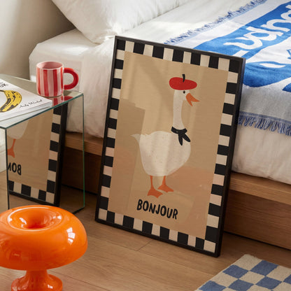 Bonjour Goose Art Print - Posterami