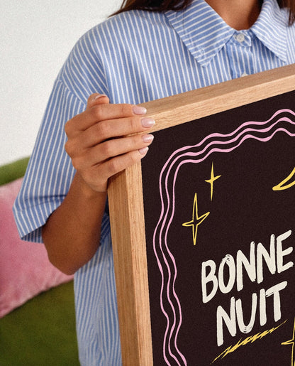Bonne Nuit Art Print - Posterami