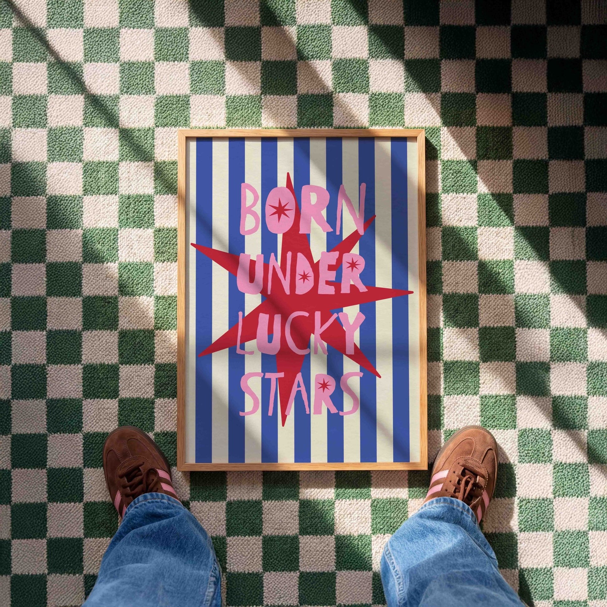 Born Under Lucky Stars Art Print - Posterami