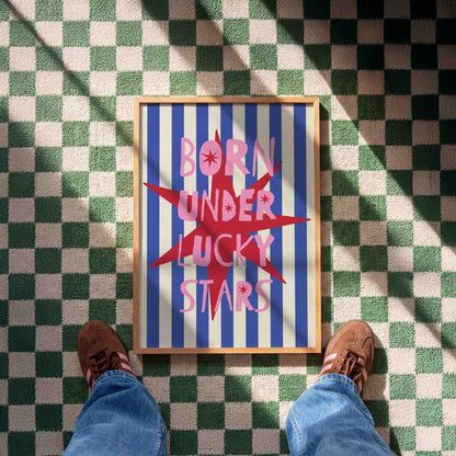 Born Under Lucky Stars Art Print - Posterami