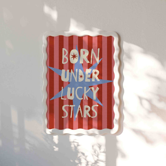 Born Under Lucky Stars Art Print - Posterami
