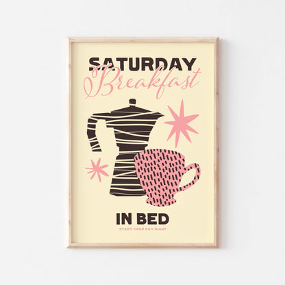 Breakfast in Bed Art Print - Posterami