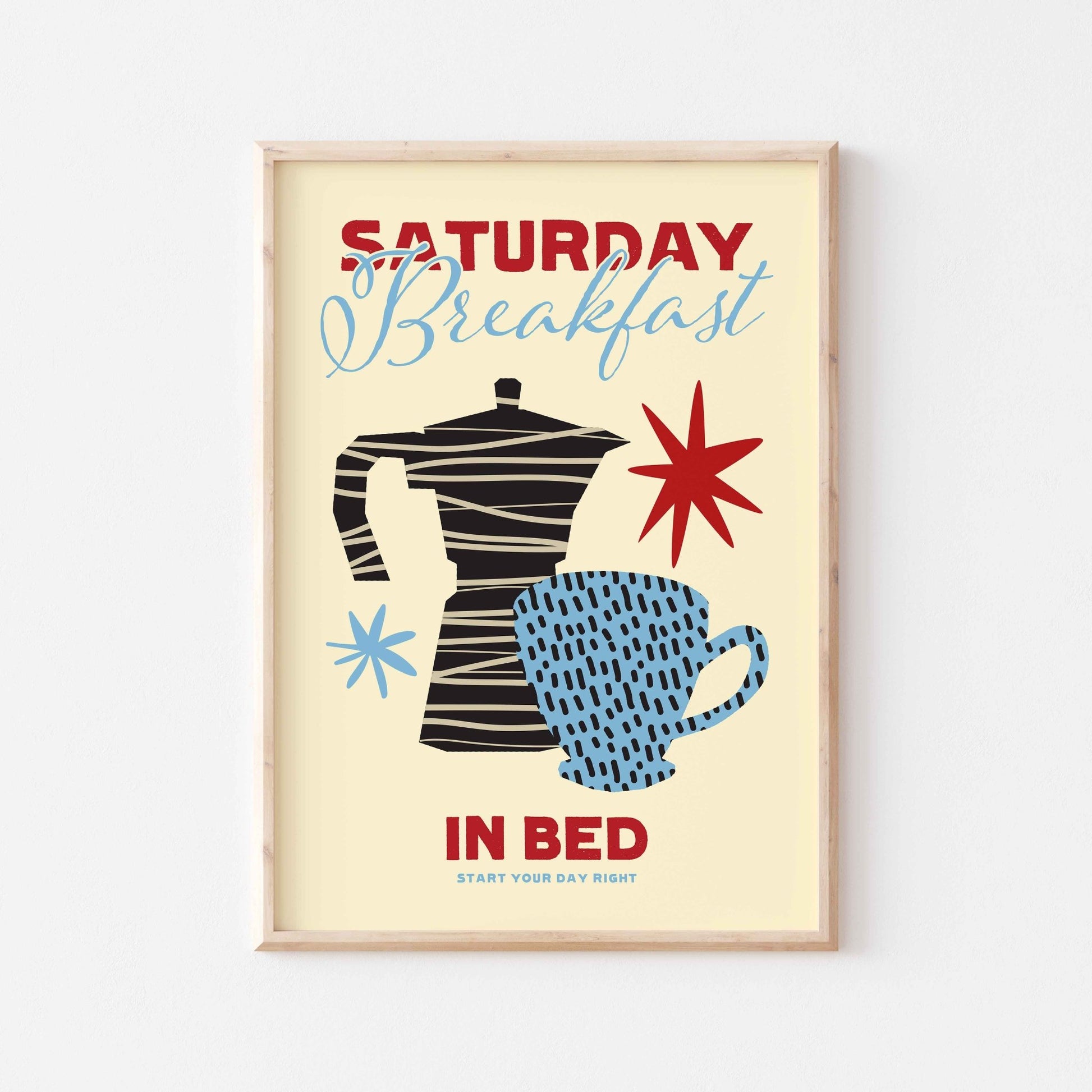 Breakfast in Bed Art Print - Posterami