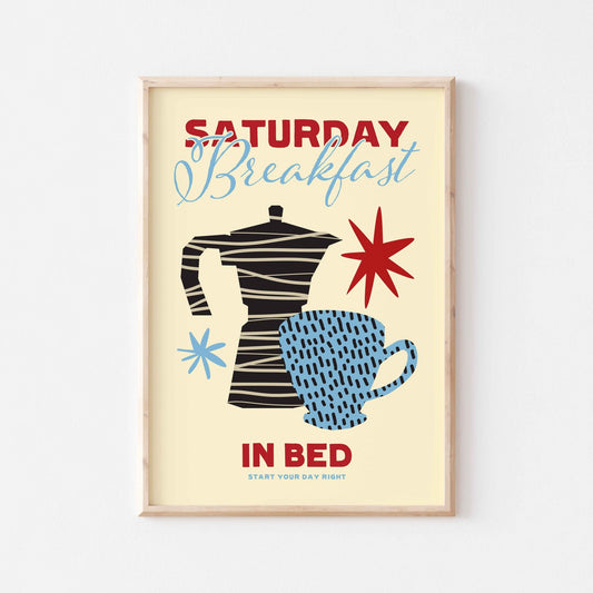 Breakfast in Bed Art Print - Posterami