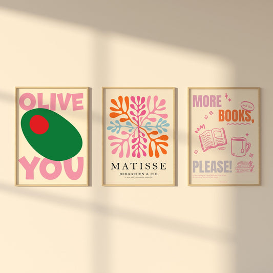 Bright Gallery Wall Set (A4 size) - Posterami
