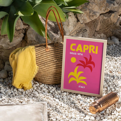 Capri Dolce Vita Art Print - Posterami