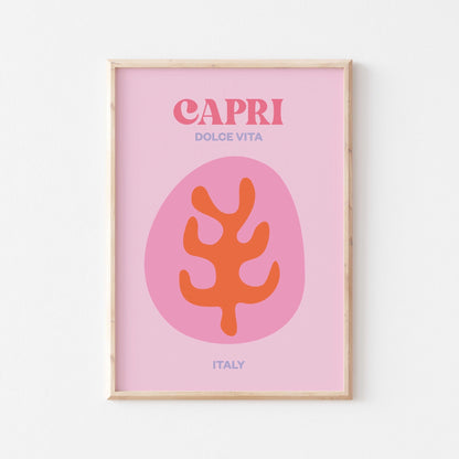 Capri Dolce Vita Art Print - Posterami