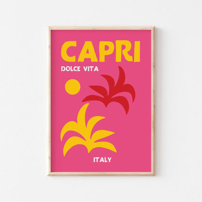 Capri Dolce Vita Art Print - Posterami