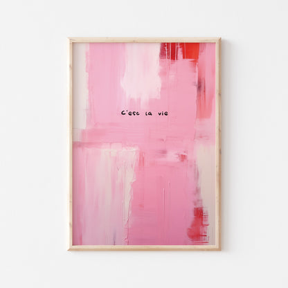 C'est La Vie Art Print - Posterami
