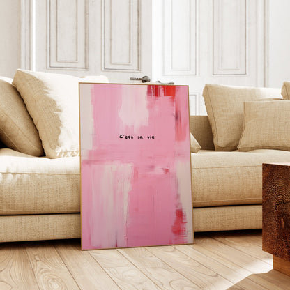 C'est La Vie Art Print - Posterami