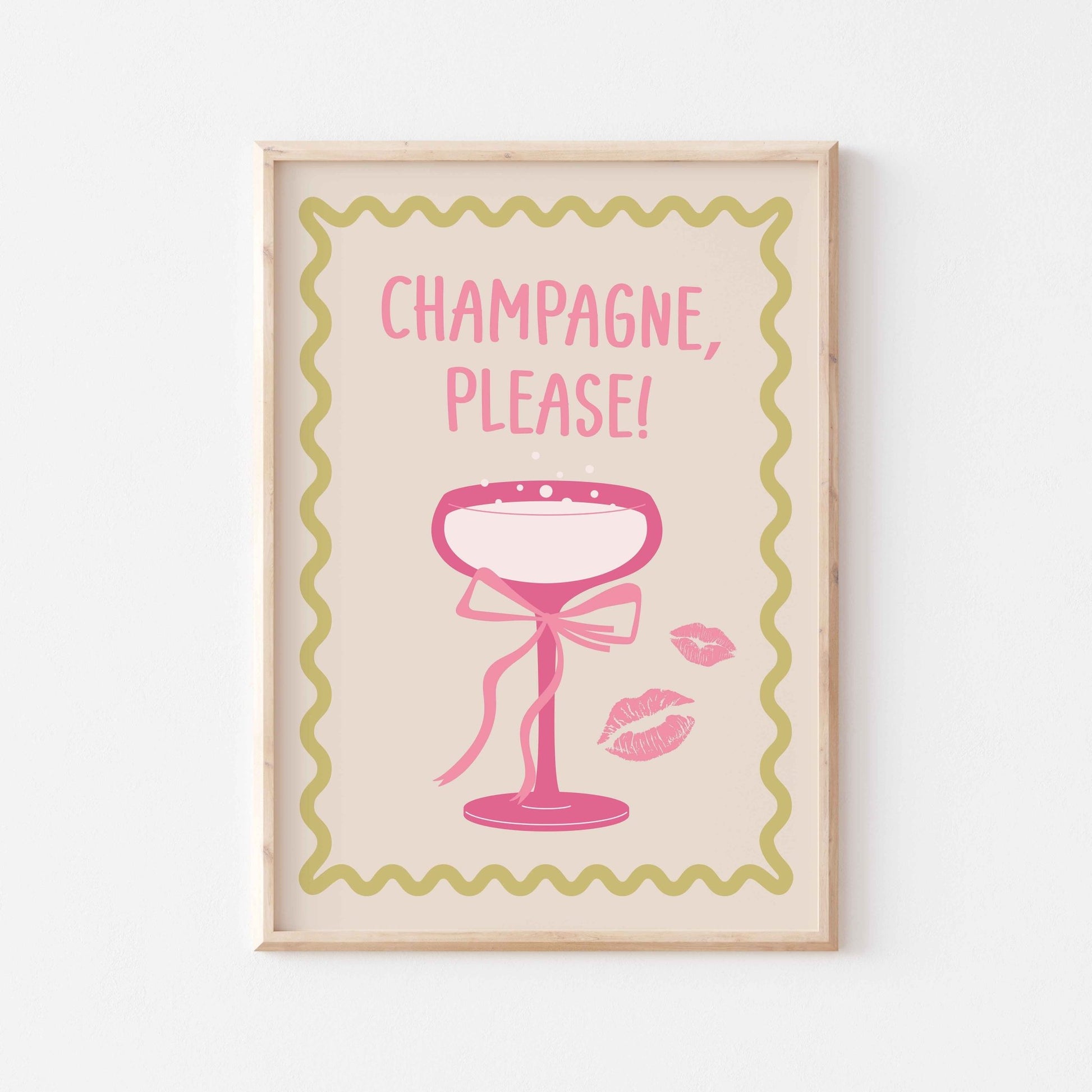 Champagne Please! Art Print No. 2 - Posterami