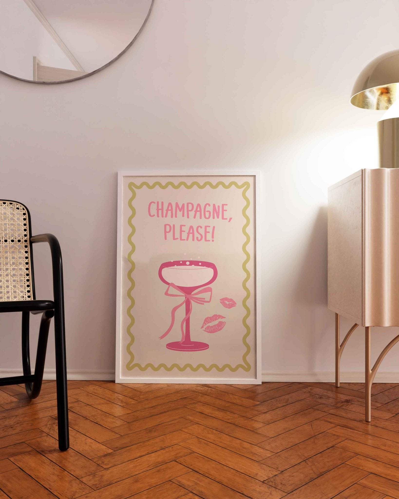 Champagne Please! Art Print No. 2 - Posterami