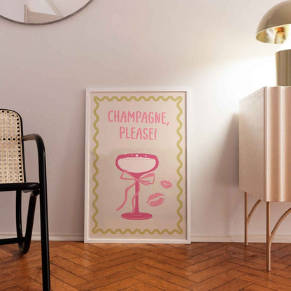 Champagne Please! Art Print No. 2 - Posterami
