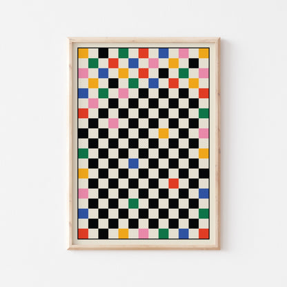 Checkered Art Print - Posterami