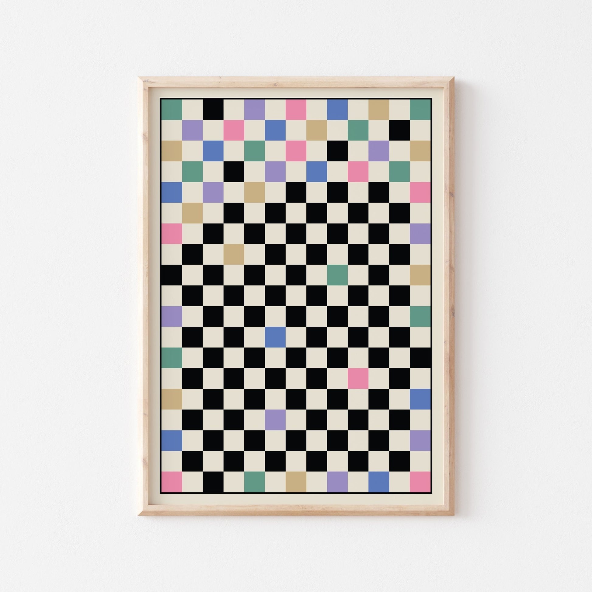 Checkered Art Print - Posterami