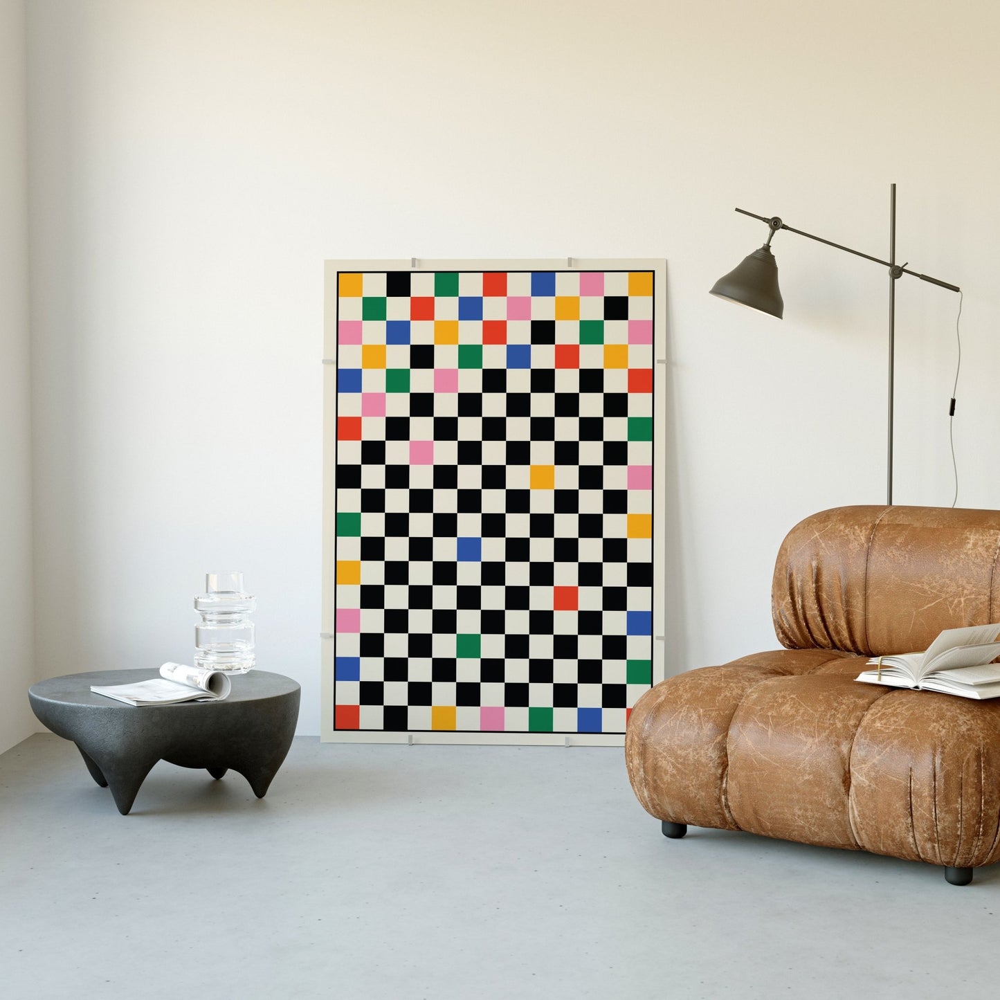 Checkered Art Print - Posterami