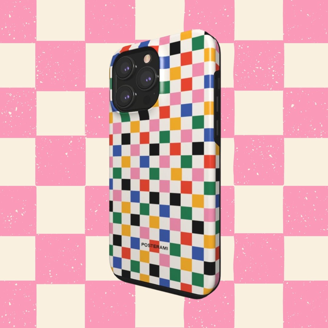 Checkered Tough Phone Case - Posterami