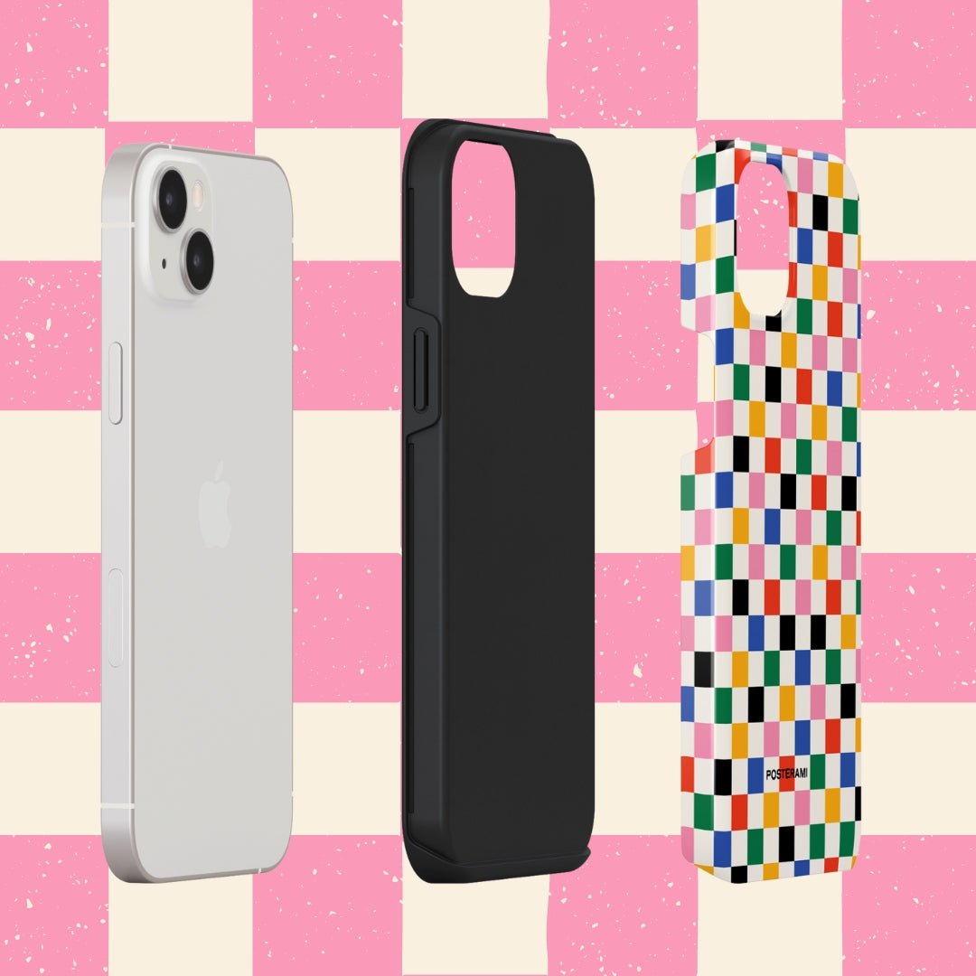 Checkered Tough Phone Case - Posterami