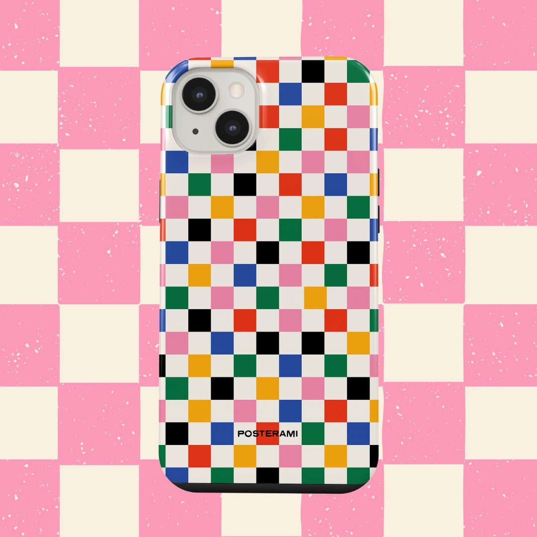 Checkered Tough Phone Case - Posterami