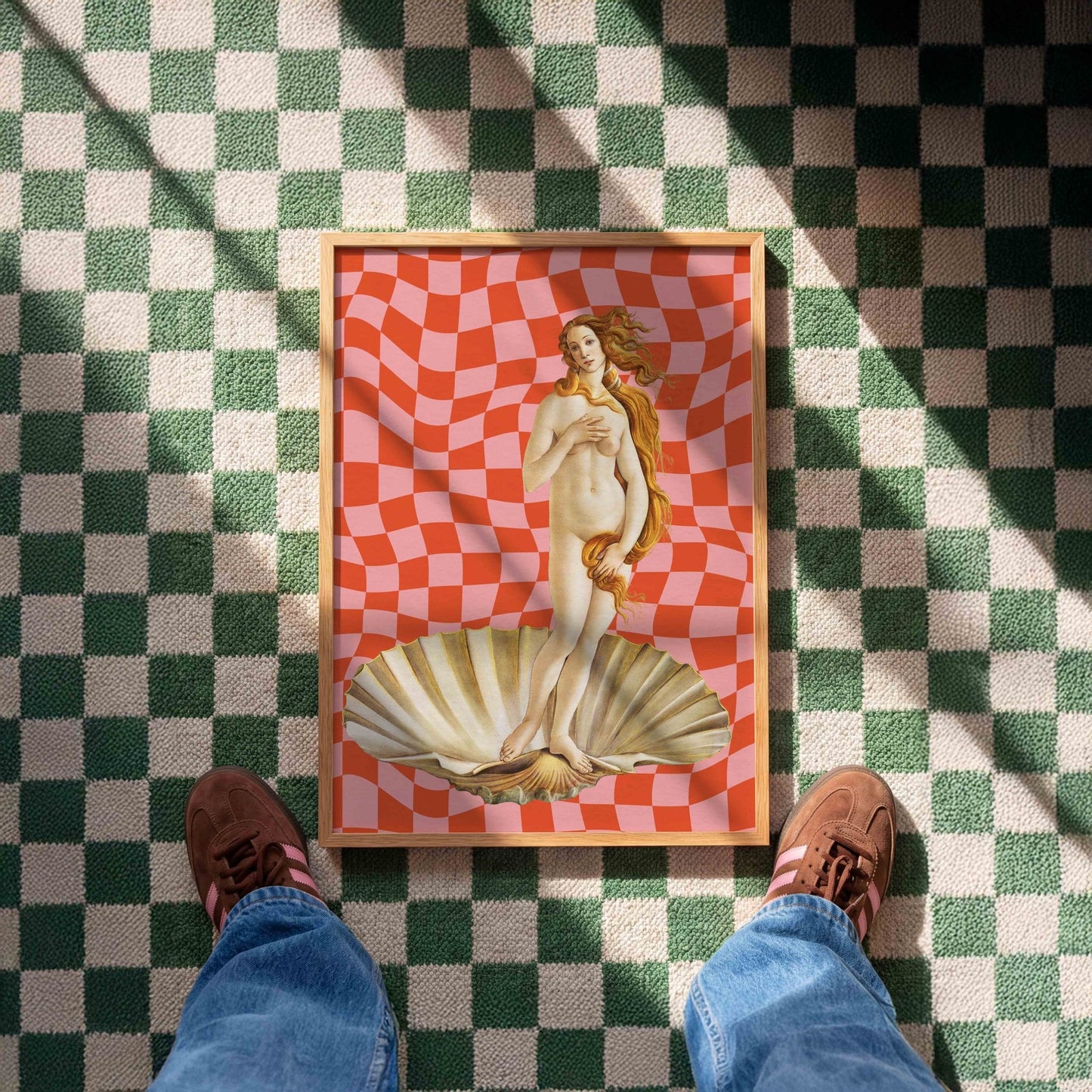 Checkered Venus Print - Posterami