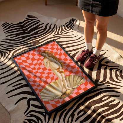 Checkered Venus Print - Posterami