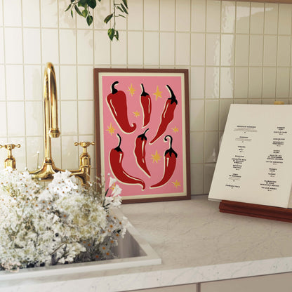 Chillies Art Print - Posterami