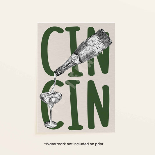 Cin Cin Art Print - Posterami